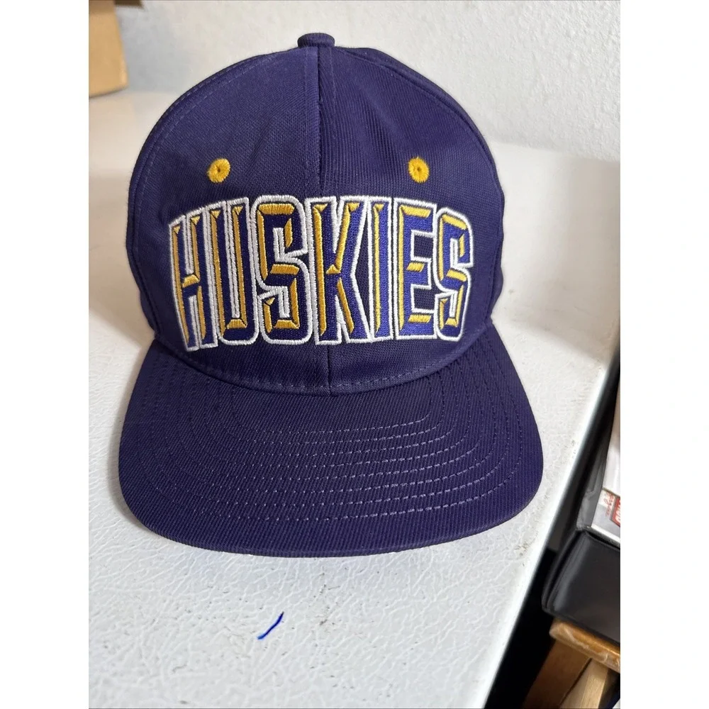 Youth Washington Huskies Hat Zephyr Retro 90's Style Snapback Cap See Photos